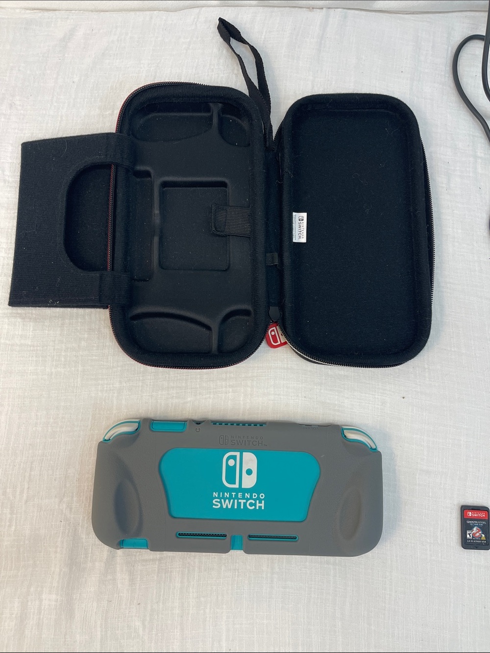 Nintendo Switch Lite Handheld Console w/ Subnautica, Case & Charger Bundle - Picture 10 of 16